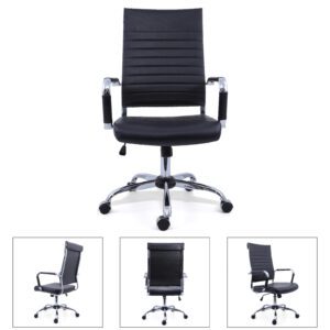 Black & Chrome Stylish Executive Office Chair