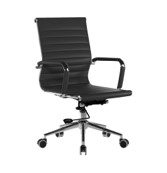 Black & Chrome Contemporary Executive Office Chair