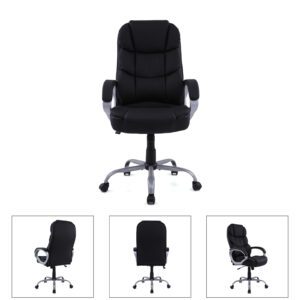Black Faux Leather Executive Meeting Room Chair