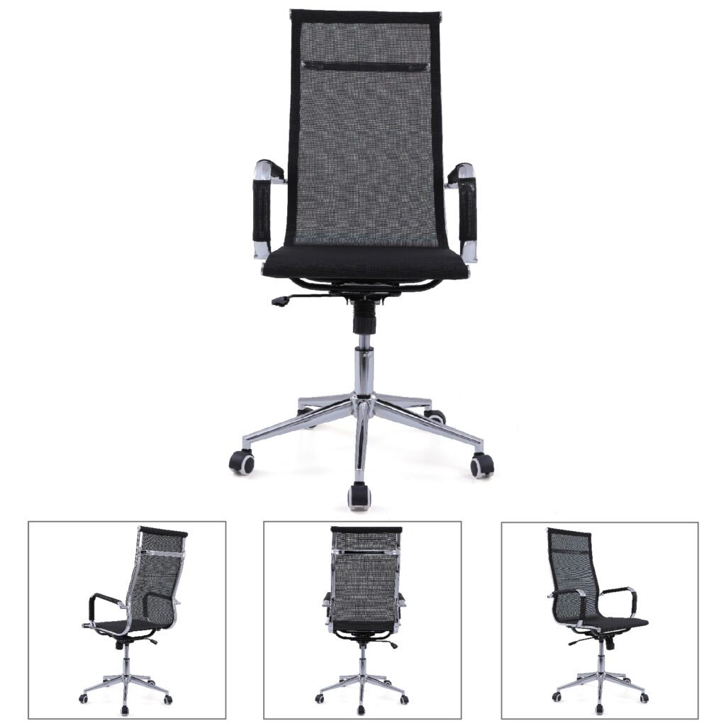 black-chrome-high-mesh-back-office-chair