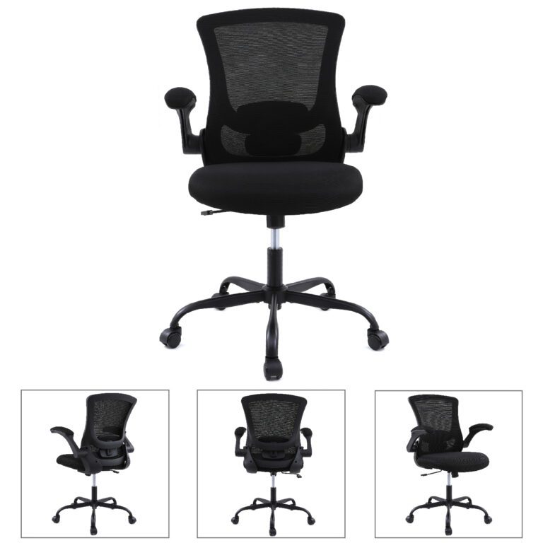 black-ergonomic-mesh-home-office-chair-with-flip-up-armrests