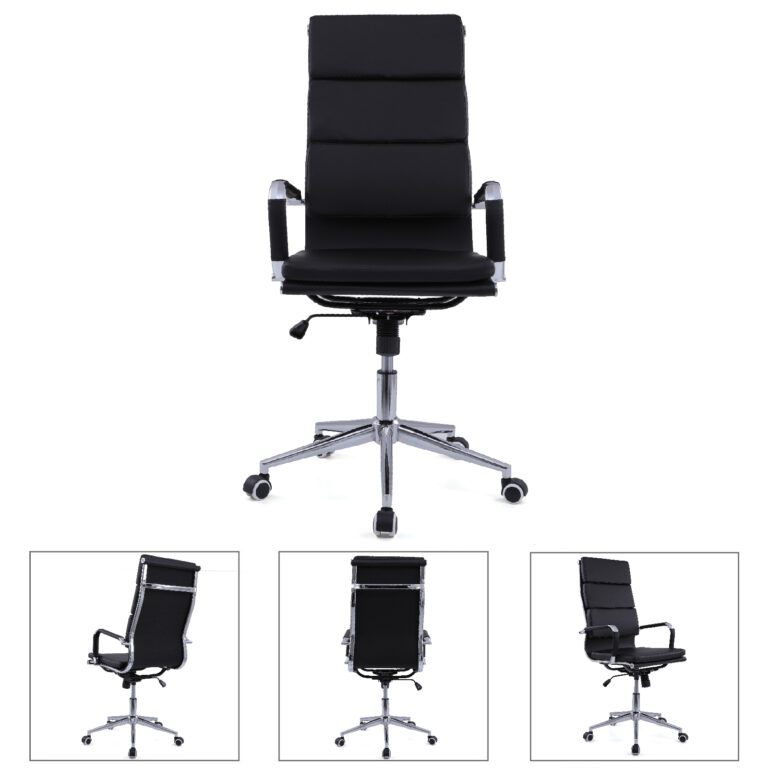 black-faux-leather-cushioned-computer-desk-chair