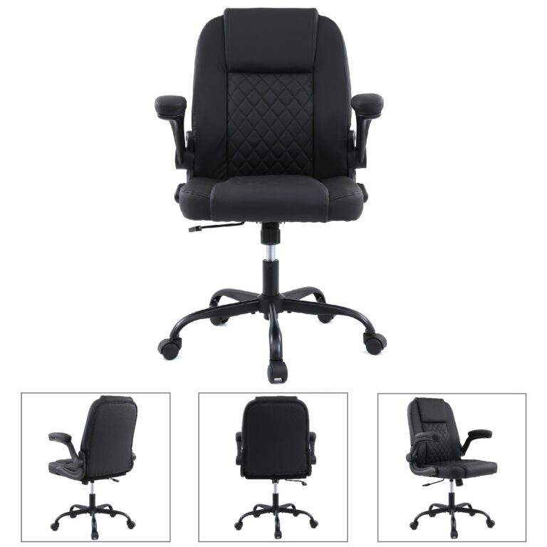 black-faux-leather-computer-chair-with-flip-up-armrests